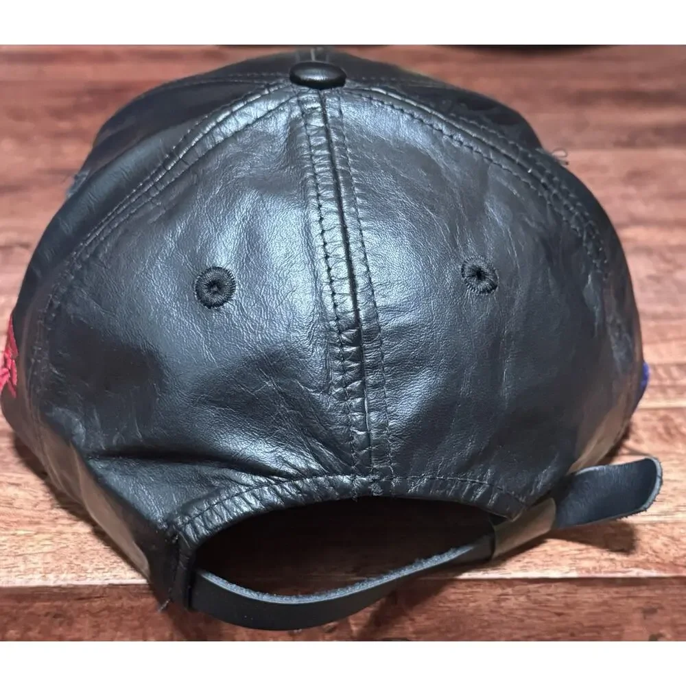 Mark Martin Roush Nascar Racing Leather Hat Buckle Strap Black